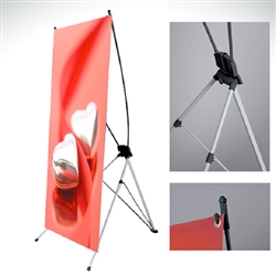 X-Stand Banner and Stand, 32" x 71"  (Stand & Insert)<br.