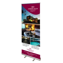 Restractable Banner and Stand, 33" x 81"  (Stand & Insert) - IHGBrands
