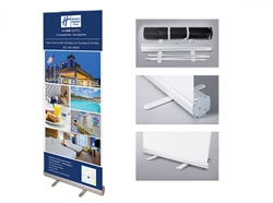 Restractable Banner and Stand, 33" x 81"  (Stand & Insert) - Holiday Inn Express