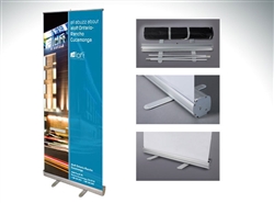 Restractable Banner and Stand, 33" x 81"  (Stand & Insert) - Starwood Brands