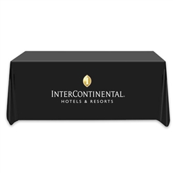 6' logoed table cover. Intercontintental Hotel & Resorts - full color logo