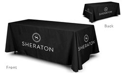 6' logoed table cover - Sheraton, full color logo