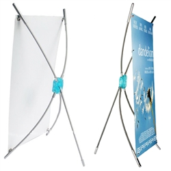 Tabletop X-Stand Banner and Stand, 10" x 16"  (Stand & Insert)